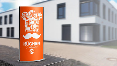 Led Werbepylone & Aufsteller für Firmengebäude