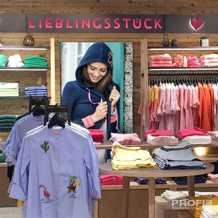 Ladenbeleuchtung für Einzelhandel & Modegeschäfte - LED Textilspannrahmen